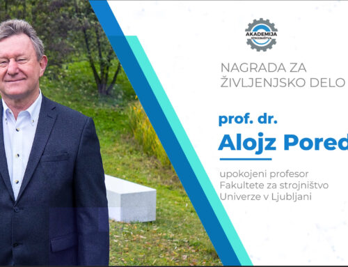 Predsednik SZE, prof. dr. Alojz Poredoš, je prejel nagrado za življenjsko delo